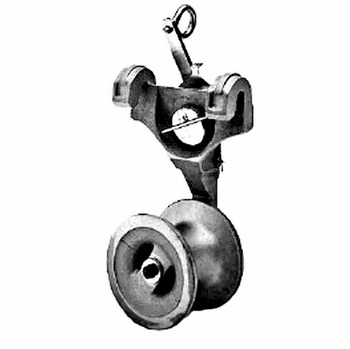 Lemco Py-750 Two Way Cable Block With 1 2 An 3/4 Inch Roller For 1/4  Strand   Py750