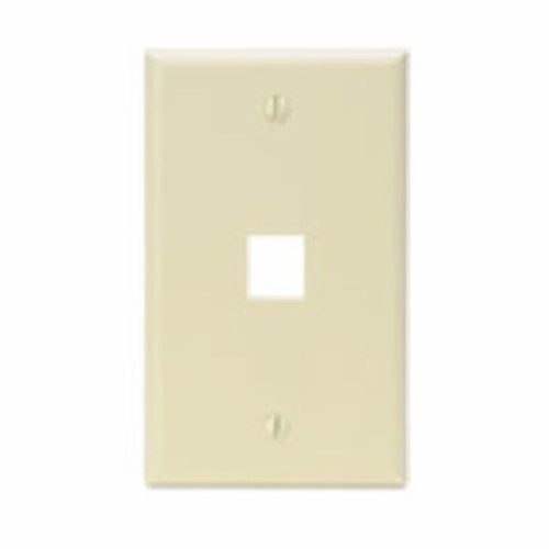 LEVITON 41080-1AP 1 QuickPort Wall Plate Almond 078477835586