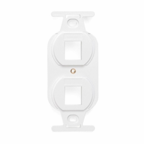 LEVITON 41087-2WP QUICKPORT™ Duplex Type 106 Insert, 2-Port, White 078477836767