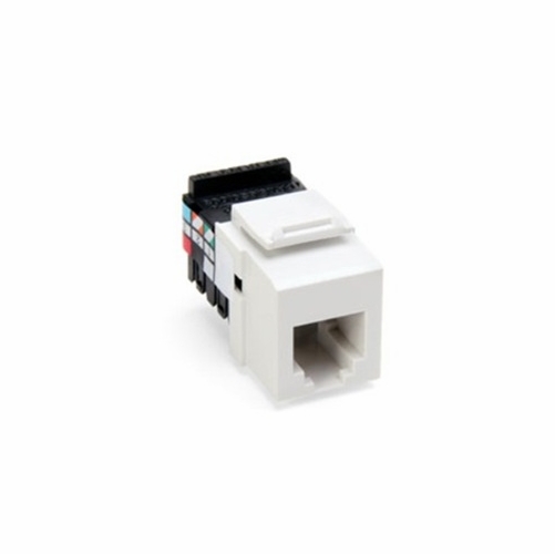 LEVITON 41106-RW6 Voice Grade QUICKPORT™ Jack, 6P6C, White 078477834237