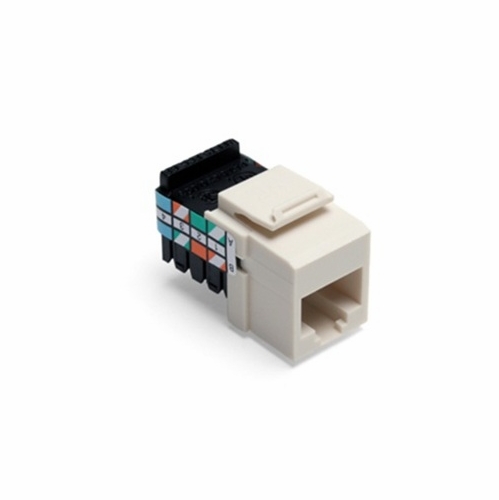 LEVITON 41108-RT3 Cat 3 QUICKPORT™ Jack, Light Almond 078477286234