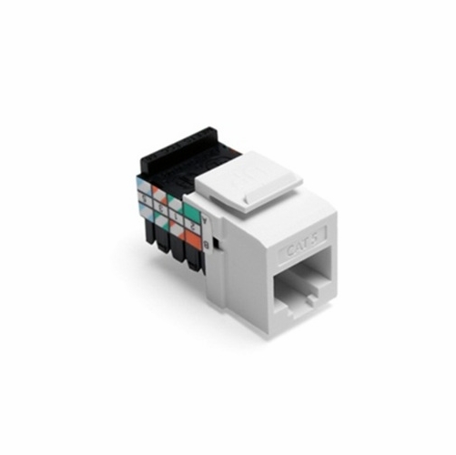 LEVITON 41108-RW5 Cat 5 QUICKPORT™ Jack, White 078477826522