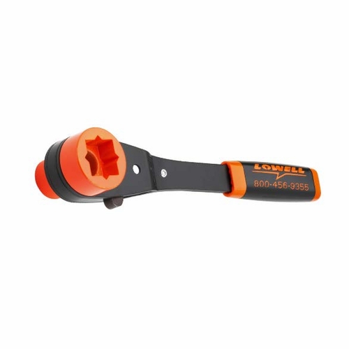 LOWELL 151T LINEMANS RATCHET WRENCH W/TRIPLE SQUARE SOCKET