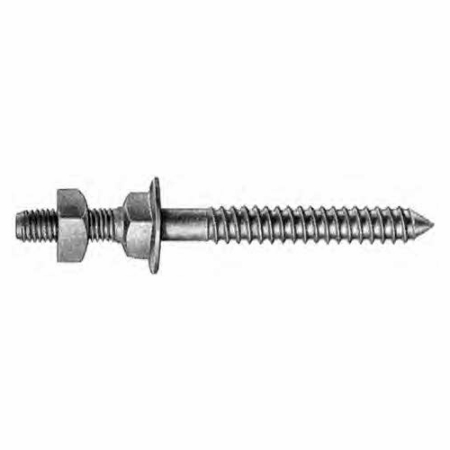Maclean J8764 Washer Head Lag Screw Studs 1/2 X 3/8 Stud 9/16X 4 Lag **Case Of 100**