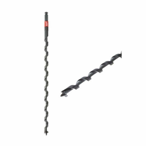 MILWAUKEE 48-13-6705 11/16 X 18 inch SHOCKWAVE&trade; Linemans Impact Auger Bit 7/16 in Hex Shank