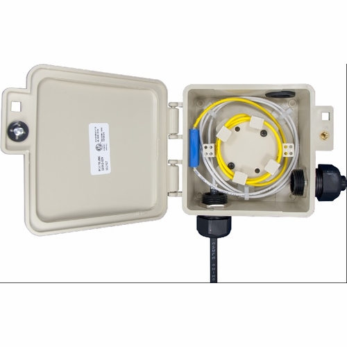 Multilink 020-004-23 Slack Box, Exterior with 3, 1 inch holes Fiber Optic Exterior Slack Storage