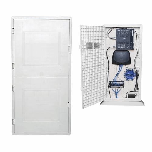 Multilink 020-298-20  30 Inch  Square Frame Wall Mount Solid Door White Wall Mount Fiber Enclosures