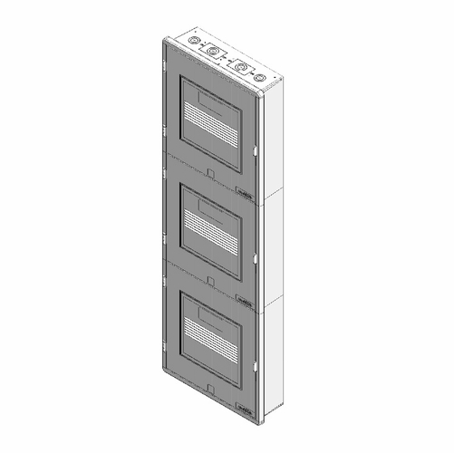 Multilink 020-300-10  45 Inch  Square Frame Wall Mount Vented Door White Wall Mount Fiber Enclos