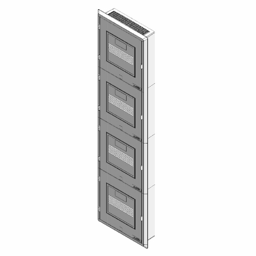 Multilink 020-303-10  60 Inch  Flared/Tapered Frame Wall Mount Vented Door White Wall Mount Fiber En