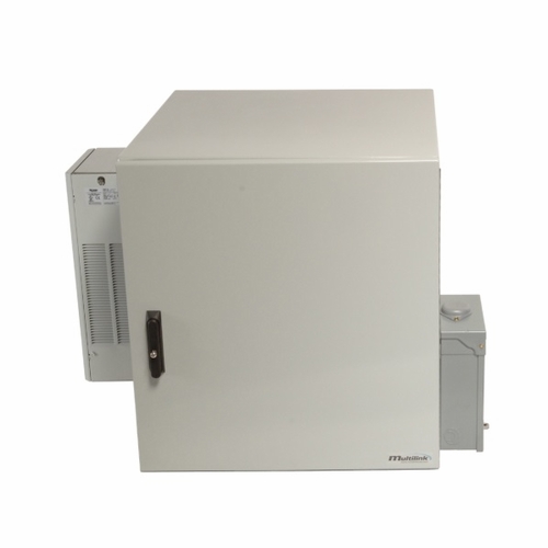 Multilink 030-152-20Wmo-14Ru-N4-Ac  Wall Mount Enclosure W/500Watt Integral Heater, Gray Wall/Pole M