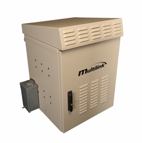Multilink 030-180-25  12RU Backhaul Wall/Unistrut Mount (w/o service entrance, w/fused 48V DC Fans)