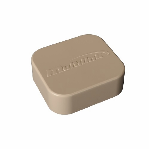 Multilink 039-139-12Dsec-W  Downspout End Cap  Exterior Ivory Raceway Solutions