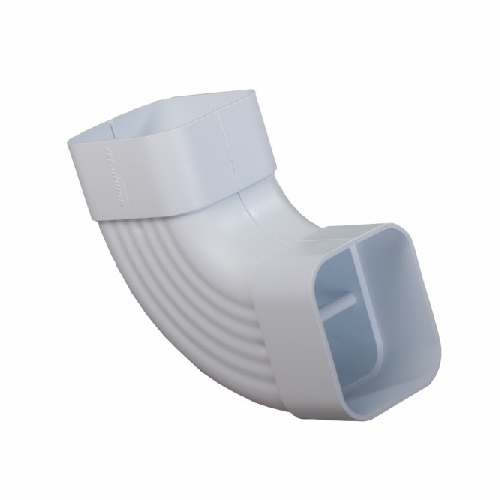 Multilink 039-146-10Dsf-90-W  Downspout 90 Degree Flat Fitting  White Raceway Solutions