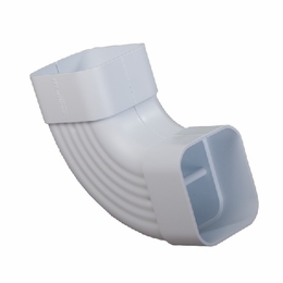 Multilink 039-146-10Dsf-90-W  Downspout 90 Degree Flat Fitting  White Raceway Solutions