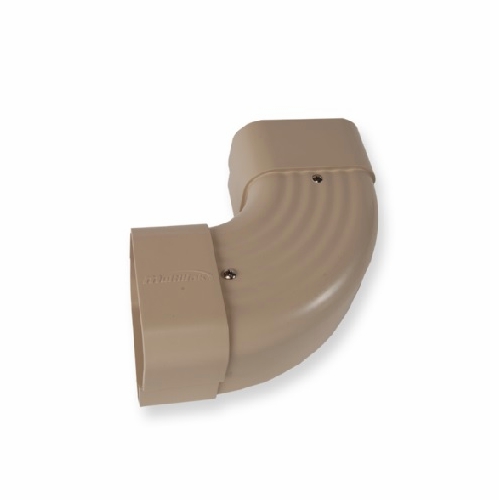 Multilink 039-146-12Dsf-90-W  Downspout 90 Degree Flat Fitting  Exterior Ivory Raceway Solutions