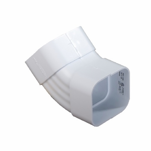 Multilink 039-147-10Dsf-45-W Downspout 45 Degree Flat Fitting White Raceway Solutions