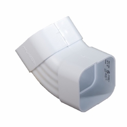 Multilink 039-147-10Dsf-45-W  Downspout 45 Degree Flat Fitting  White Raceway Solutions