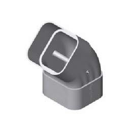 Multilink 039-147-11Dsf-45-W  Downspout 45 Degree Flat Fitting  Brown Raceway Solutions