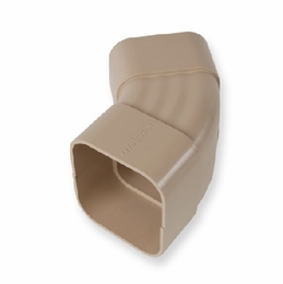Multilink 039-147-12Dsf-45-W  Downspout 45 Degree Flat Fitting  Exterior Ivory Raceway Solutions