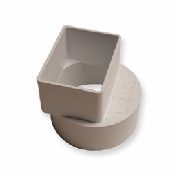 Multilink 039-163-10  Dsa-4R Downspout Adapter To 4 Inch  Pipe  White Raceway Solutions