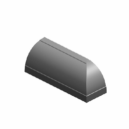 Multilink 039-218-22Mrqh14-Rec-W Right End Cap 1/4 Round  White Fittings For Mrm & Mrc Series Moldin