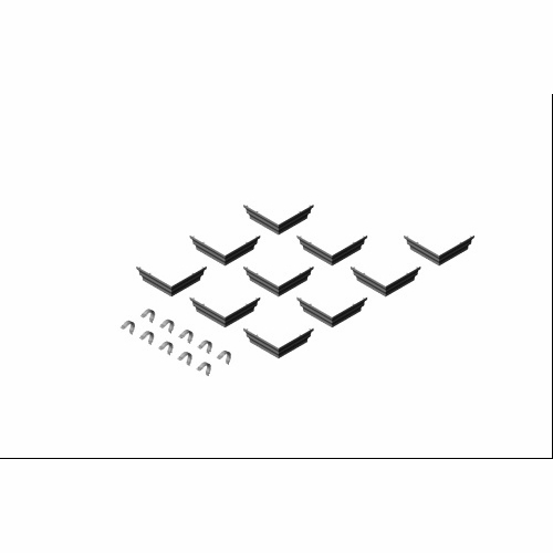 Multilink 039-404-10Mrwh15-Ocr-Lw Outside Corner & Radius Hinged Cover Molding  Linen White Fittings