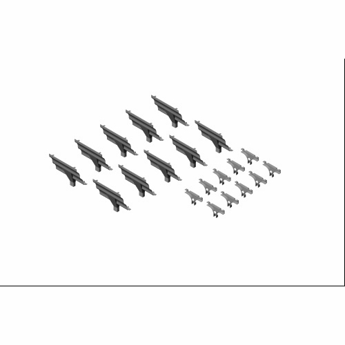 Multilink 039-406-10Mrwh15-Trt-Lw  T-Fitting & Radius Hinged Cover Molding  Linen White Fittings For