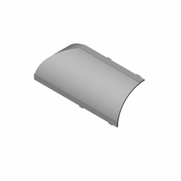 Multilink 039-544-1084125-Cv   2-3/4 Inch  X 8 Inch  Cove Left End Cap  Linen White Fittings For Mrm