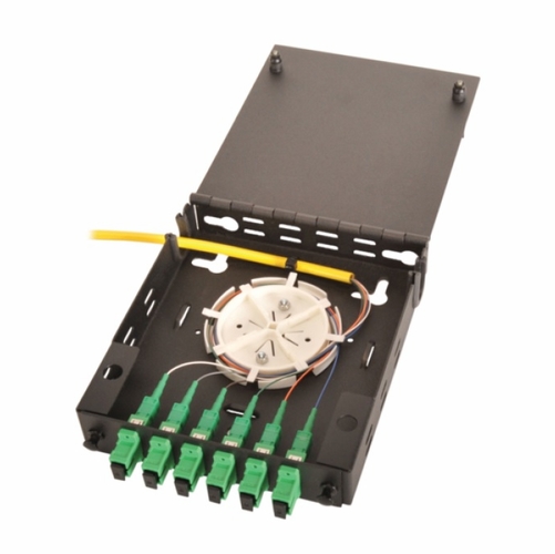 Multilink 045-164-10  Fwm-1X, Wall Mount 1 Panel Singe Door Fdi  Black Wall Mount Fiber Enclosures