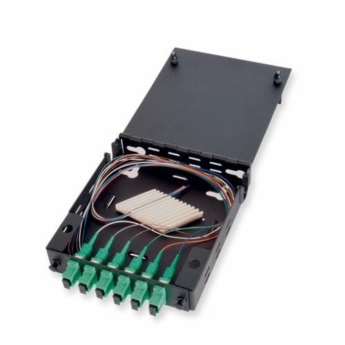 Multilink 045-187-10FWM-1X-SP, Wall mount 1 panel singe door FDI W/splice chip BLACK Select Fiber