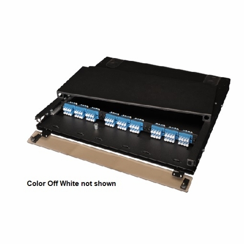 Multilink 045-339-11  Frm-1Ru-3X-Ts-Hd Slide Out Tray, Holds 3 Panels - Off White  Rack Mount Fiber