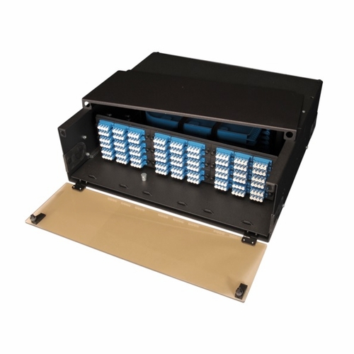 Multilink 045-418-10  FRM-3RU-9X-TS-HD Slide Out Tray, Holds 9 panels-BLK Aluminum RACK MOUNT FIBER