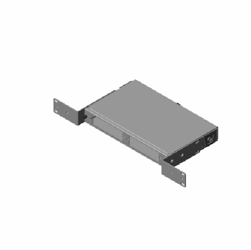 Multilink 045-586-30  Frm-1Ru-2X-Ts-Dot Rack Mount 1Ru Supports 2 Panels - Black With Slide Tray Ra
