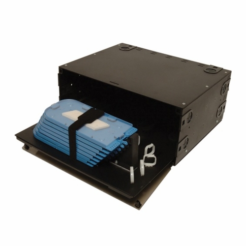 Multilink 045-785-10  Frm-4Ru-Ss Black  Rack Mounted Splice Shelf Will Support Up To (8) 4048-