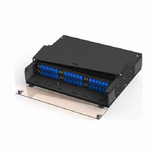 Multilink 045-798-10  Frm-2Ru-6X-Ts-S Slide Out Tray, Holds 6 Panels -Blk  Rack Mount Fiber Enclos