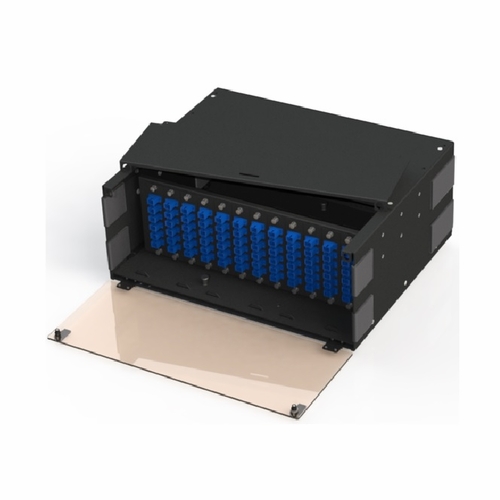 Multilink 045-800-10  Frm-4Ru-12X-Ts-S Slide Out Tray, Holds 12 Panels-Blk Rack Mount Fiber Enclos