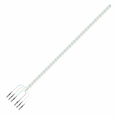 Multilink 065-055-10-Ml  Pigtail, 6 Fiber, Sc/Pc, Mm, 62.5, 3Meter Spiral Wrapped  Plc Optical Split