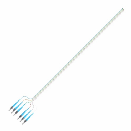 Multilink 065-089-10-Ml  Pigtail, 6 Fiber, St/Upc, Sm, 3 Meter Spiral Wrapped Plc Optical Splitter