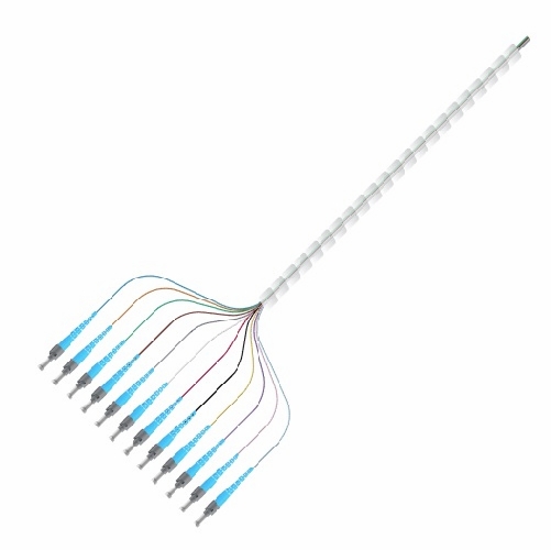 Multilink 065-090-10-Ml Pigtail, 12 Fiber, St/Upc, Sm, 3 Meter Spiral Wrapped Plc Optical Splitters