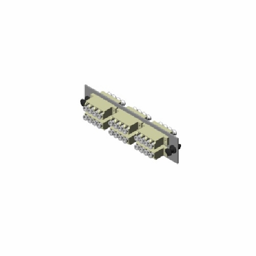 Multilink 065-225-11  Mlcq-24-Mm-P-Ow Loaded Lc Mm Phos Bronze Quad Pack Panel Beige Preterminated