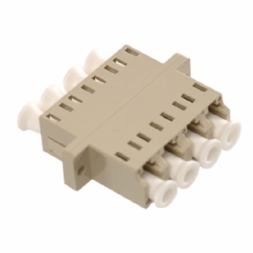Multilink 065-238-10  Lc Quad Pc Mm Phos Bronze Beige Fiber Optic Adapters