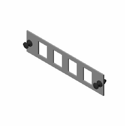 Multilink 065-354-11  MKJB-04-NB-BLK Keystone 4 Pack - OW BLANK ADAPTER PANELS