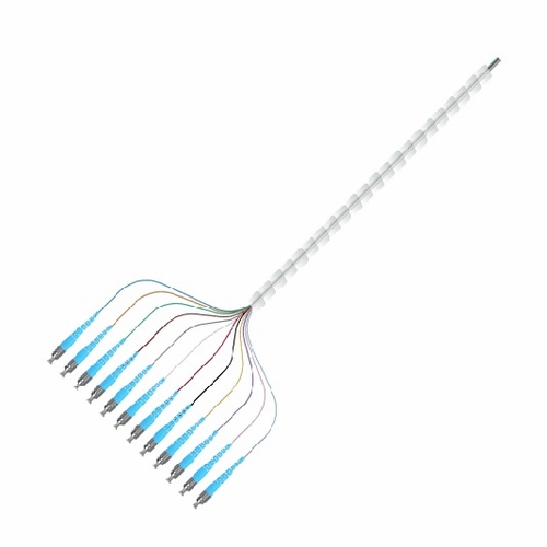Multilink 065-365-10-Ml Pigtail, 12 Fiber, Fc/Upc, Sm, 3 Meter Spiral Wrapped Plc Optical Splitter