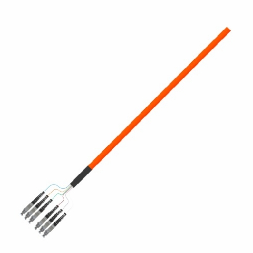 Multilink 065-372-10-Ml  Pigtail, 6 Fiber, Sc/Pc,  Mm, 62.5, 3Meter Ofnr (Orange) Plc Optical Splitt