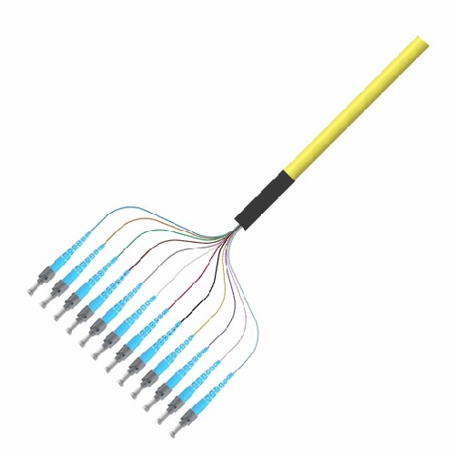 Multilink 065-375-10-Ml Pigtail, 12 Fiber, St/Upc,  Sm, 3 Meter Ofnr (Yellow) Plc Optical Splitters
