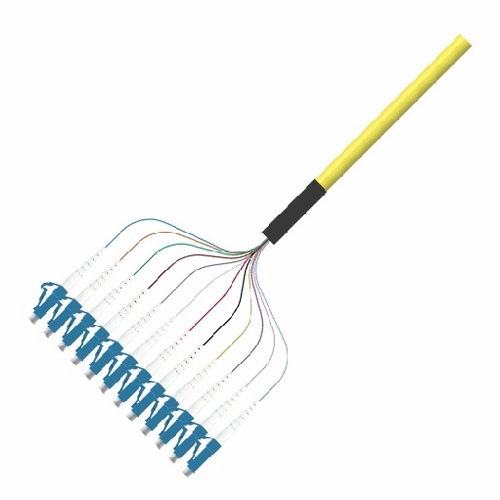 Multilink 065-396-10-Ml  Pigtail, 12 Fiber, Lc/Upc, Sm, 3Meter Ofnr (Yellow)  Plc Optical Splitters