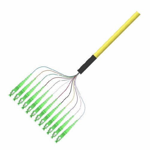 Multilink 065-523-10-Ml Pigtail, 12 Fiber, Scapc, Sm, 3Meter Ribbon (Yellow) Plc Optical Splitters,