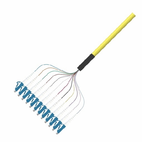 Multilink 065-561-10-Ml Pigtail, 12 Fiber, Lc/Upc, Sm, 3Meter Ribbon (Yellow) Plc Optical Splitters,