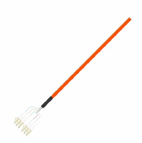 Multilink 065-813-10-ML Pigtail, 6 Fiber, LC/PC, MM, 62.5, 3meter, OFNR (ORANGE) PLC Optical Splitt