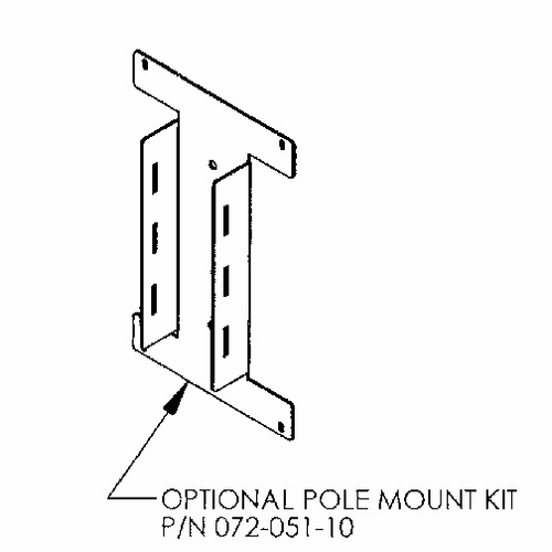 Multilink 072-051-10 Pole Kit Wall Mount Fiber Enclosures